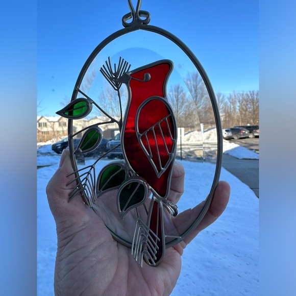 Vintage Cardinal Suncatcher - Picture 2 of 10